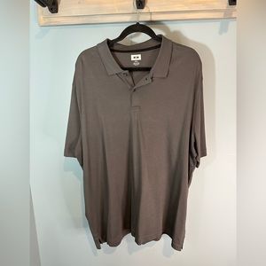 Joseph Abboud Short Sleeve Luxe Cotton Polo in Gray